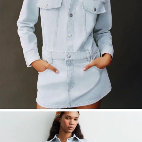 NWT Zara Denim Dress - Picture 2 of 4